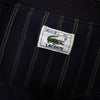 Lacoste 海军蓝徽标贴片条纹夹克