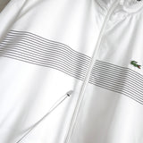 ラコステ スポーツ ナイロンジャケット トラックジャケット ブルゾン ロゴパッチ ホワイト - NEWSED