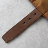 プラダ ポコノ テスート ナイロン ショルダーバッグ ブラウン - NEWSED