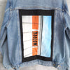 Anderson Bell Back Print Denim Jacket Blue