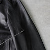 ルドサック 本革 ソフトレザー ダブル ライダースジャケット レザージャケット ブラック メンズ