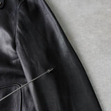 ルドサック 本革 ソフトレザー ダブル ライダースジャケット レザージャケット ブラック メンズ - NEWSED