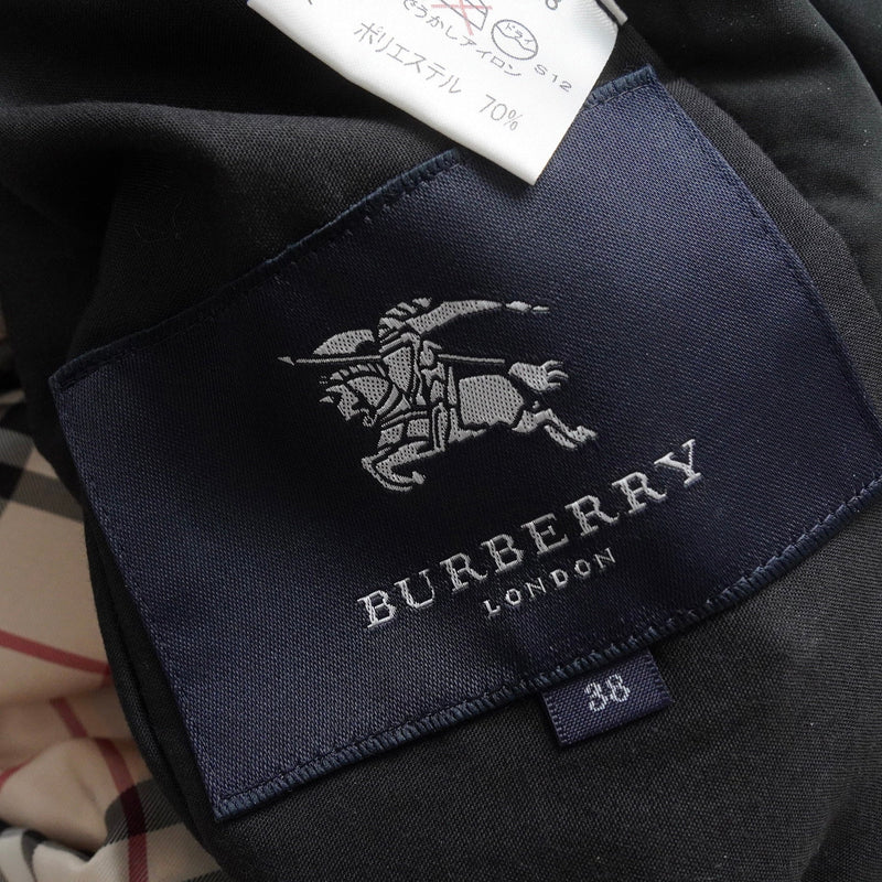 バーバリー リバーシブル ノバチェック ジップアップ 中綿ジャケット ブラック / ベージュ - NEWSED