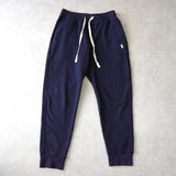 ポロ ラルフローレン ロゴ 刺繍 スウェットパンツ ネイビー - NEWSED