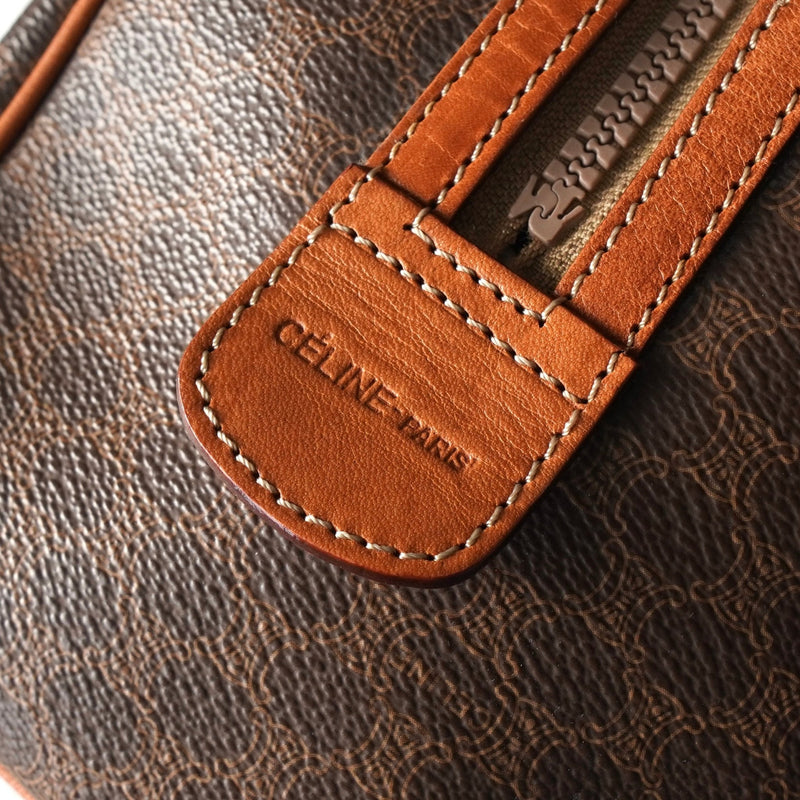 セリーヌ マカダム ボストンバッグ ブラウン - NEWSED