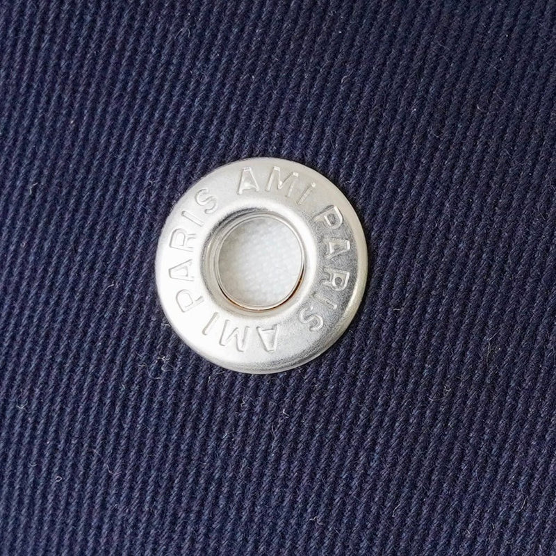 アミパリ アミ パリス ハートロゴ キャップ ネイビー 保存袋付き - NEWSED