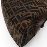 フェンディ エトニコ ズッカ柄 キャンバス/レザー ハンドバッグ ブラウン - NEWSED