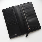 メゾン マルジェラ 四つタグ レザー ロングウォレット 長財布 ブラック - NEWSED