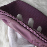 ボッテガ イントレチャート レザー ワンショルダーバッグ パープル - NEWSED