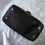 ロエベ アナグラム ミニボストンバッグ ハンドバッグ ブラック - NEWSED