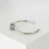 Celine Knot Silver Bangle Bracelet with Box