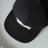ステューシー ロゴ キャップ ブラック - NEWSED