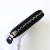 サルバトーレ フェラガモ ダブルガンチーニ レザー ラウンドファスナー 長財布 ブラック - NEWSED