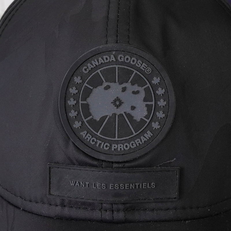 カナダグース ロゴ キャップ 帽子 ブラック - NEWSED