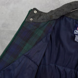 チャップス ラルフローレン ヴィンテージ ダウンジャケット 中綿ジャケット ブルゾン ロゴ 刺繍 カーキ/ネイビー - NEWSED