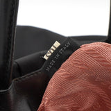 プラダ ポコノ テスート ナイロン リボン ハンドバッグ ブラック - NEWSED