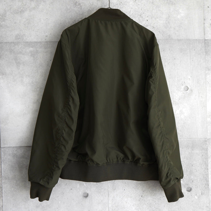 ラコステ リバーシブル ブルゾン ロゴパッチ ブラック/カーキ - NEWSED