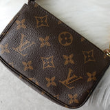 ルイ ヴィトン モノグラム ミニポシェットアクセソワール ポーチ ミニバッグ ブラウン - NEWSED
