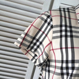 バーバリー ノバチェック 半袖 シャツ ワンピース アイボリー - NEWSED