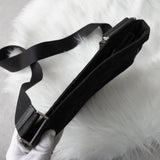 プラダ キルティング ポコノ テスート ナイロン サフィアーノ レザー ショルダーバッグ 三角プレート ブラック - NEWSED