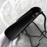 ディオール ヴィンテージ トロッター キャンバス/レザー ショルダーバッグ ブラック - NEWSED