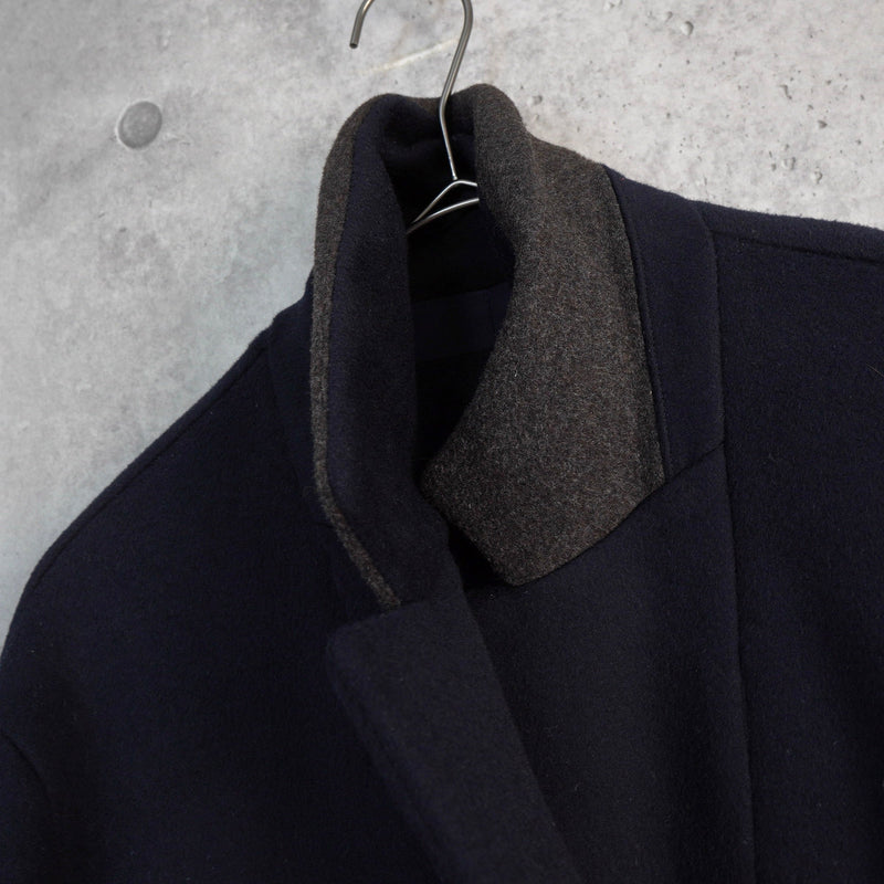 ラコステ ウールコート チェスターコート オーバーコート ネイビー - NEWSED