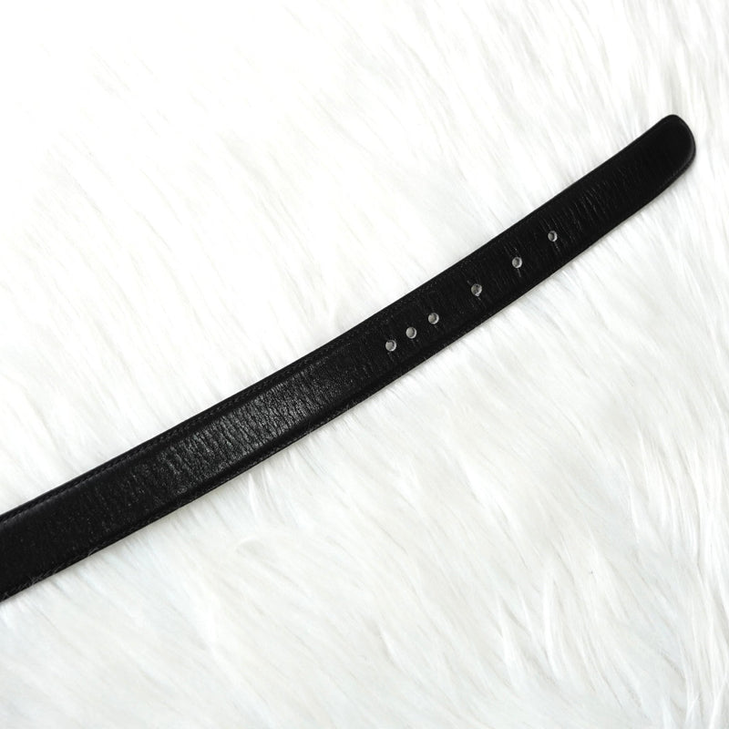 セリーヌ ヴィンテージ 輪馬車 サルキー レザー ベルト ブラック レディース - NEWSED