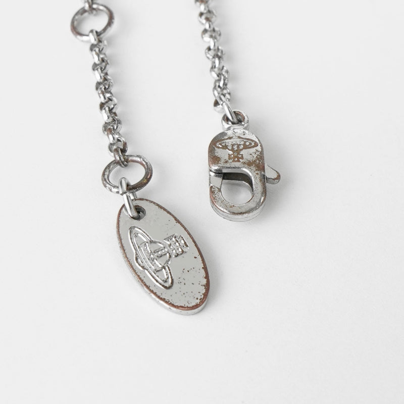 ヴィヴィアン ウエストウッド ミニ オーブ ラインストーン シルバー ネックレス 箱付き - NEWSED