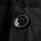 バーバリー ブリット ノバチェック裏地 ダウンジャケット コート フード取り外し可 ウエストベルト付き ネイビー - NEWSED