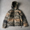 ナイキ エーシージー カモ柄 リアルツリー フーデッド ダウンジャケット カーキ