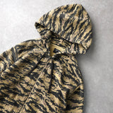 ステューシー オールド カモ柄 ジップアップ パーカー フーディー カーキ - NEWSED