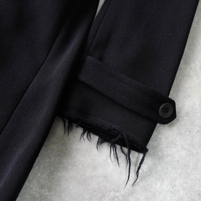 ワイズ ヨウジヤマモト ダメージ加工 スーパーロングコート ブラック - NEWSED