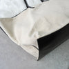 Jil Sander 标志帆布/皮革托特包，大容量，象牙色
