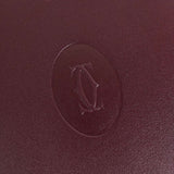 カルティエ マスト レザー 二つ折り財布 ボルドー - NEWSED