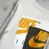 Nike 徽标拼布运动衫，象牙色