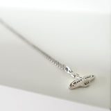 ヴィヴィアン・ウエストウッド オーブロゴ シルバー ラインストーン ネックレス - NEWSED