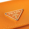 プラダ ナイロン 三つ折り財布 トライアングルロゴ オレンジ