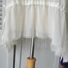 MM6 Maison Margiela 象牙色褶皱船长衬衫