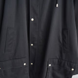 バーバリー フーデッド コート 撥水性 ノバチェック裏地 フード取り外し可能 ホースロゴボタン ブラック - NEWSED