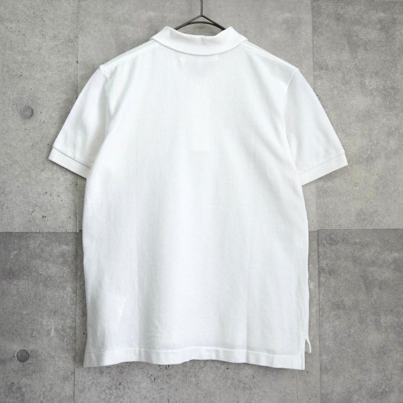 プレイ コム デ ギャルソン ハート 半袖ポロシャツ ホワイト - NEWSED