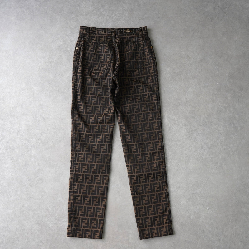 フェンディ ヴィンテージ ズッカ パンツ ブラウン レディース - NEWSED
