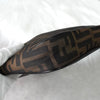 Fendi Zucca Canvas Leather Shoulder Bag Brown