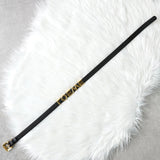 ロエベ ヴィンテージ ロゴ ゴールド金具 ベルト ブラック レディース - NEWSED