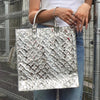 Louis Vuitton Sac Plat Minoir 银色手提包