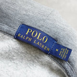 ポロ ラルフローレン ロゴ パーカー グレー - NEWSED