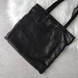 プラダ ステッチ ナッパレザー トートバッグ ブラック - NEWSED