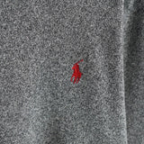 ポロ ラルフローレン ニット ロゴ 刺繍 グレー - NEWSED