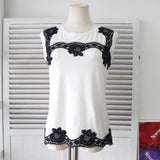 ドルチェ&ガッバーナ レース ノースリーブ トップス ホワイト レディース - NEWSED