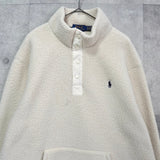 ポロ ラルフローレン ポニーロゴ ハーフジップ フリース プルオーバー