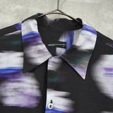 ラッド ミュージシャン 花柄 半袖シャツ ブラック - NEWSED